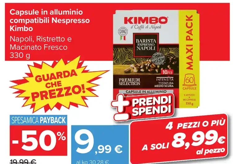 Capsule Kimbo Barista Espresso Napoli