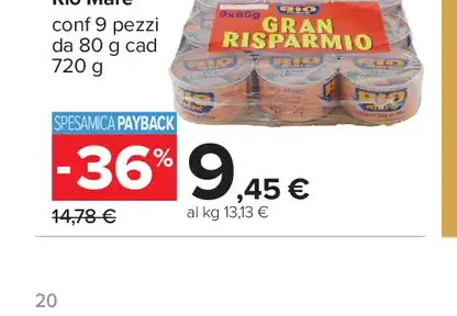 Tonno all’Olio di Oliva Rio Mare