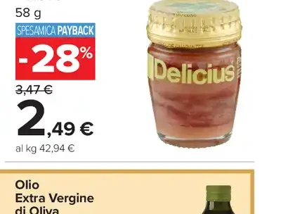 Filetti di Alici in Olio di Oliva Delicius