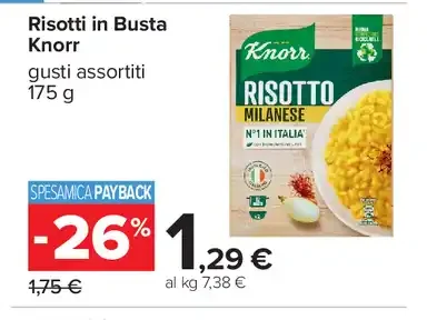 Risotti in busta Knorr