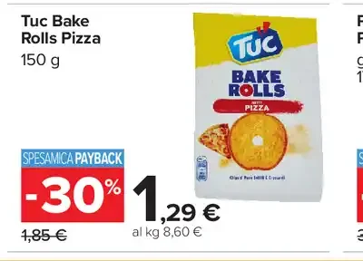 Tuc Bake Rolls Pizza