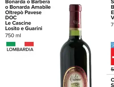 Bonarda o Barbera o Bonarda Amabile Oltrepò Pavese DOC Le Cascine Losito e Guarini