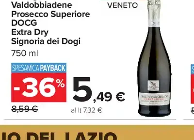 Conegliano Valdobbiadene Prosecco Superiore DOCG Extra Dry Signoria dei Dogi
