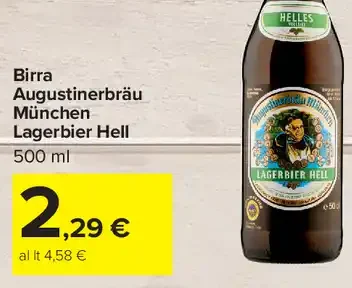 Birra Augustinerbräu München Lagerbier Hell