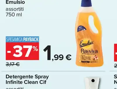 Detergente ravviva emulsio