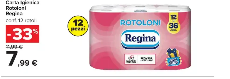 Carta Igienica Rotoloni Regina