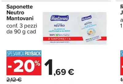 Saponette Neutro Mantovani