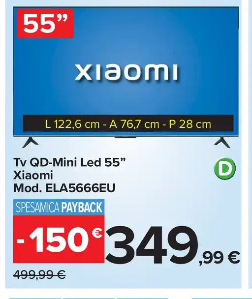 TV QD-Mini LED 55” Xiaomi ELA5666EU