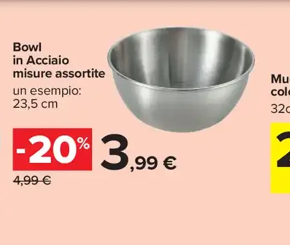 Bowl in acciaio