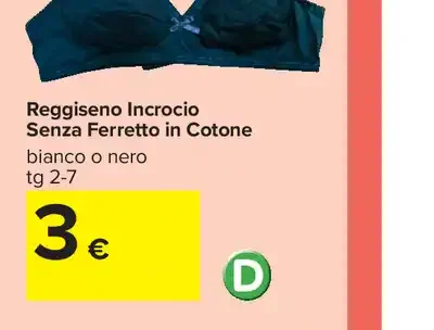 Reggiseno incrocio senza ferretto
