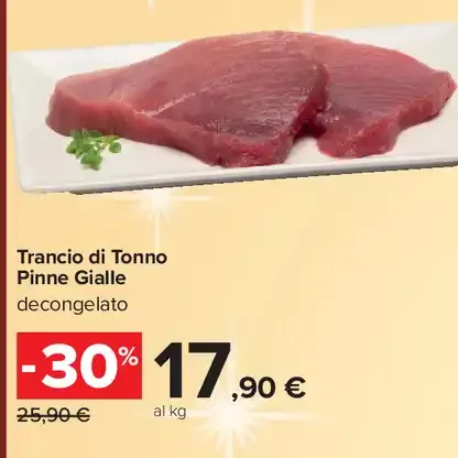 Trancio di tonno pinna gialla