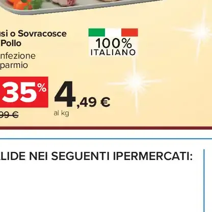 Fusi o sovracosce di pollo