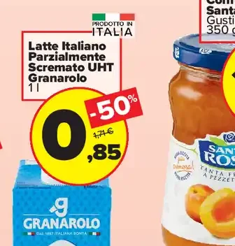 Latte parzialmente scremato