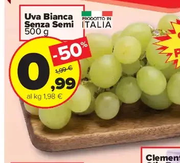 Uva bianca senza semi