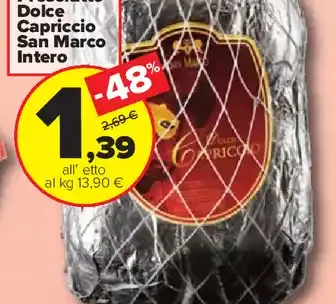 Prosciutto cotto capriccio