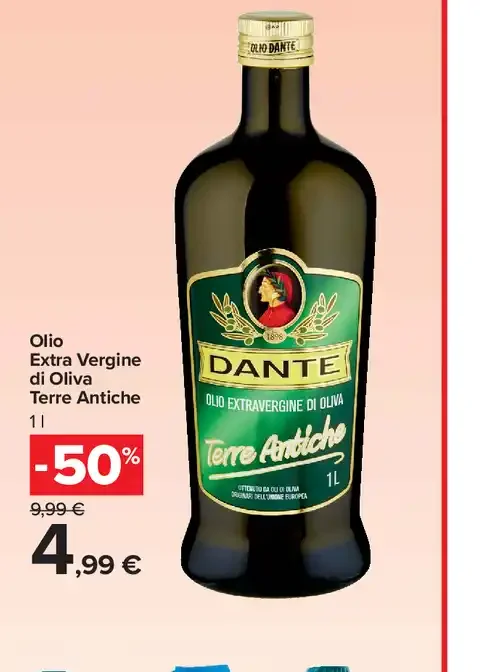 Olio extravergine di oliva Dante Terre Antiche