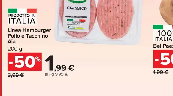 Hamburger pollo e tacchino