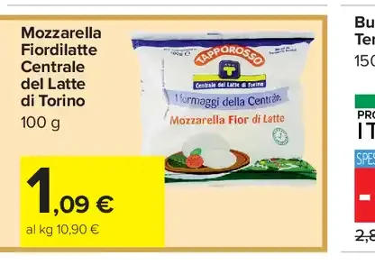 Mozzarella fiordilatte Centrale del Latte di Torino