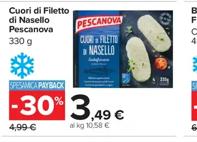 Cuori di filetto di nasello Pescanova