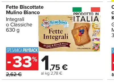 Fette biscottate Mulino Bianco
