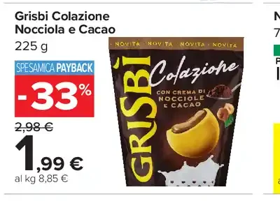 Grisbì colazione nocciola e cacao