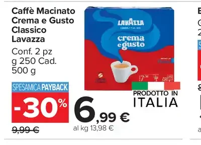 Caffè macinato Crema e Gusto Lavazza