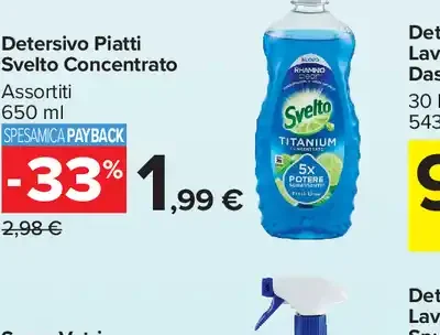 Detersivo Piatti Svelto Concentrato