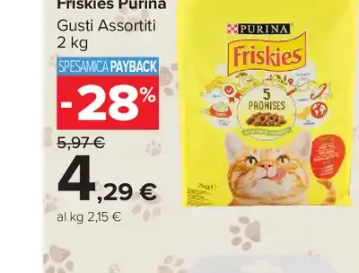 Alimento Secco per Gatti Friskies Purina