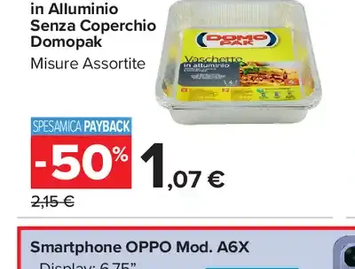 Vaschette in Alluminio Senza Coperchio Domopak
