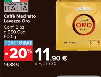 Caffè Macinato Lavazza Oro