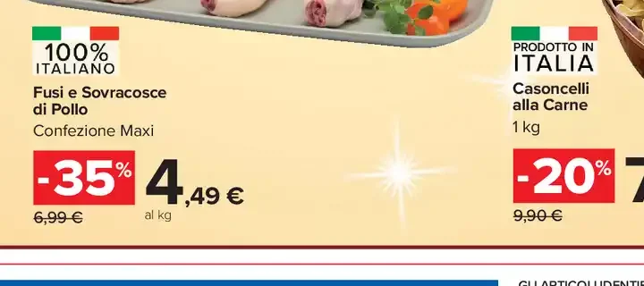 Fusi e sovracosce di pollo