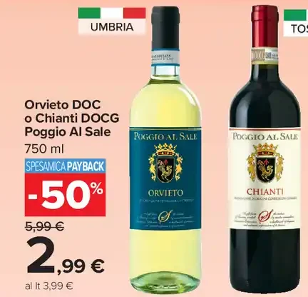 Orvieto DOC o Chianti DOCG Poggio al Sale