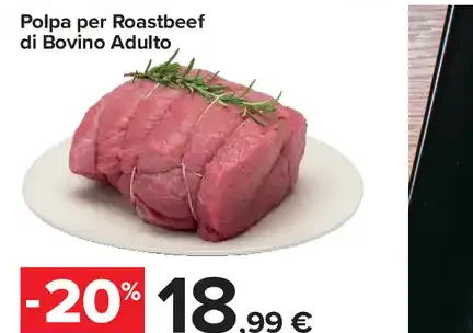 Polpa per roastbeef di bovino adulto