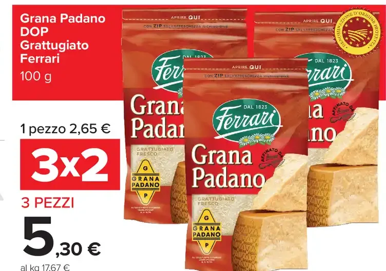 Grana Padano DOP Grattugiato Ferrari