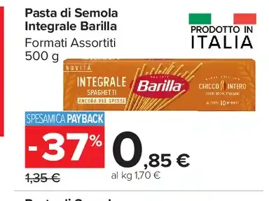 Pasta di Semola Integrale Barilla