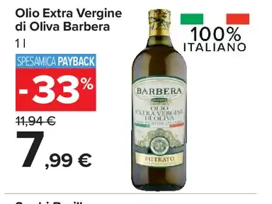 Olio Extra Vergine di Oliva Barbera