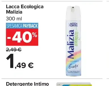Lacca ecologica Malizia