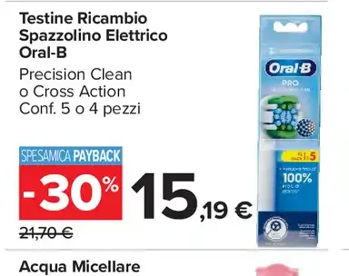 Testine ricambio spazzolino elettrico Oral-B