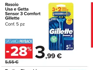 Rasoio usa e getta Sensor 3 Comfort