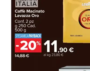 Caffè macinato Lavazza Oro