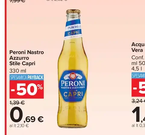 Peroni Nastro Azzurro Stile Capri
