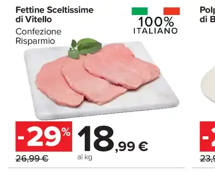 Fettine sceltissime di vitello