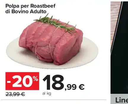 Polpa per roastbeef di bovino adulto