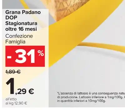 Grana Padano DOP stagionatura oltre 16 mesi