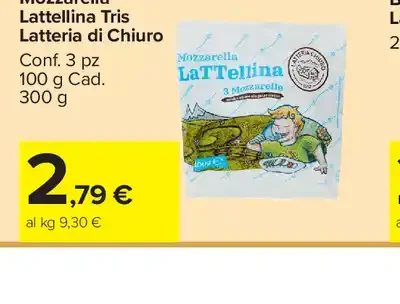 Mozzarella Lattellina Tris Latteria di Chiuro