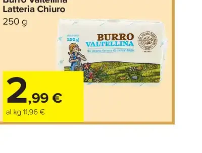 Burro Valtellina Latteria Chiuro