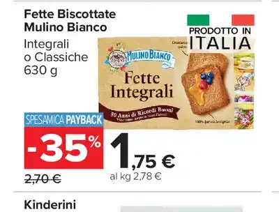Fette Biscottate Mulino Bianco