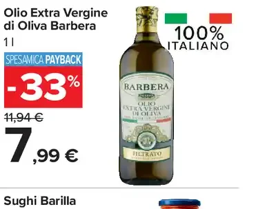 Olio Extra Vergine di Oliva Barbera