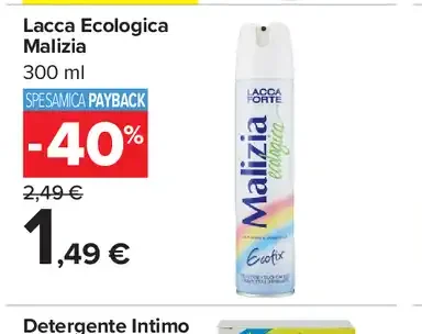 Lacca ecologica Malizia