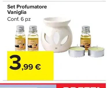 Set profumatore vaniglia